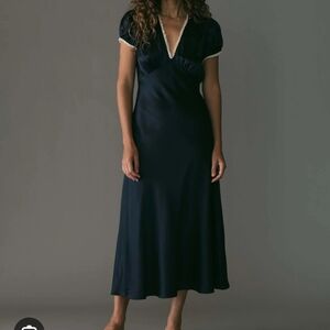 NWT Doen Cerelia Dress XS Deep Navy
